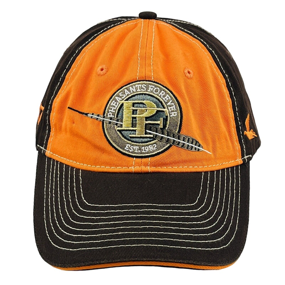 Pheasants‎ Forever Strapback Hat 2017 Banquet Committee Embroidery Brown Orange